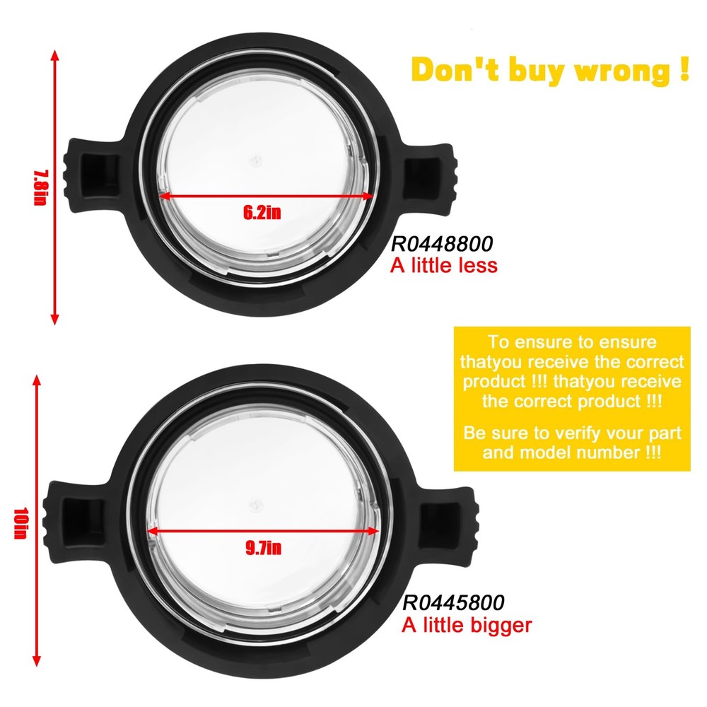 FBULWSEC R0448800 Pool Pump Lid PHP MHP Replacement w/Lock Ring & Gasket