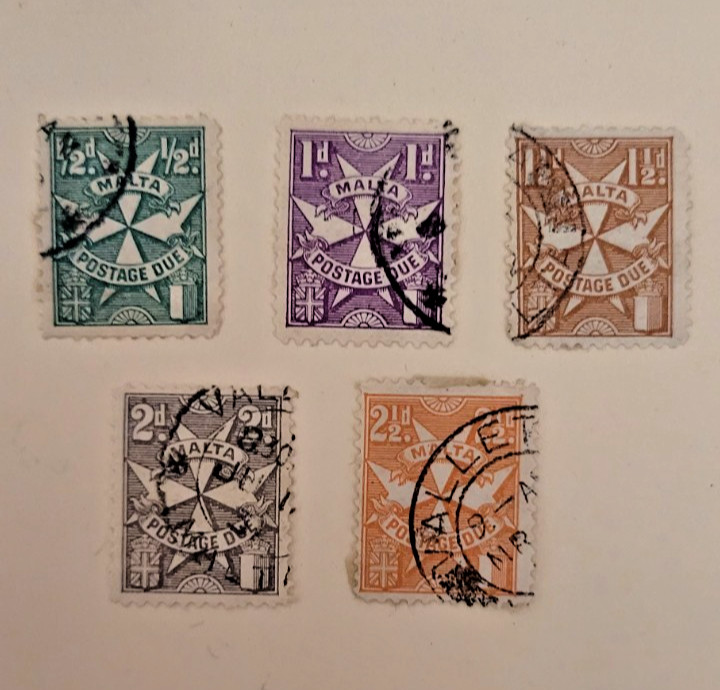 Malta Postage Due Stamps 1925 onwards