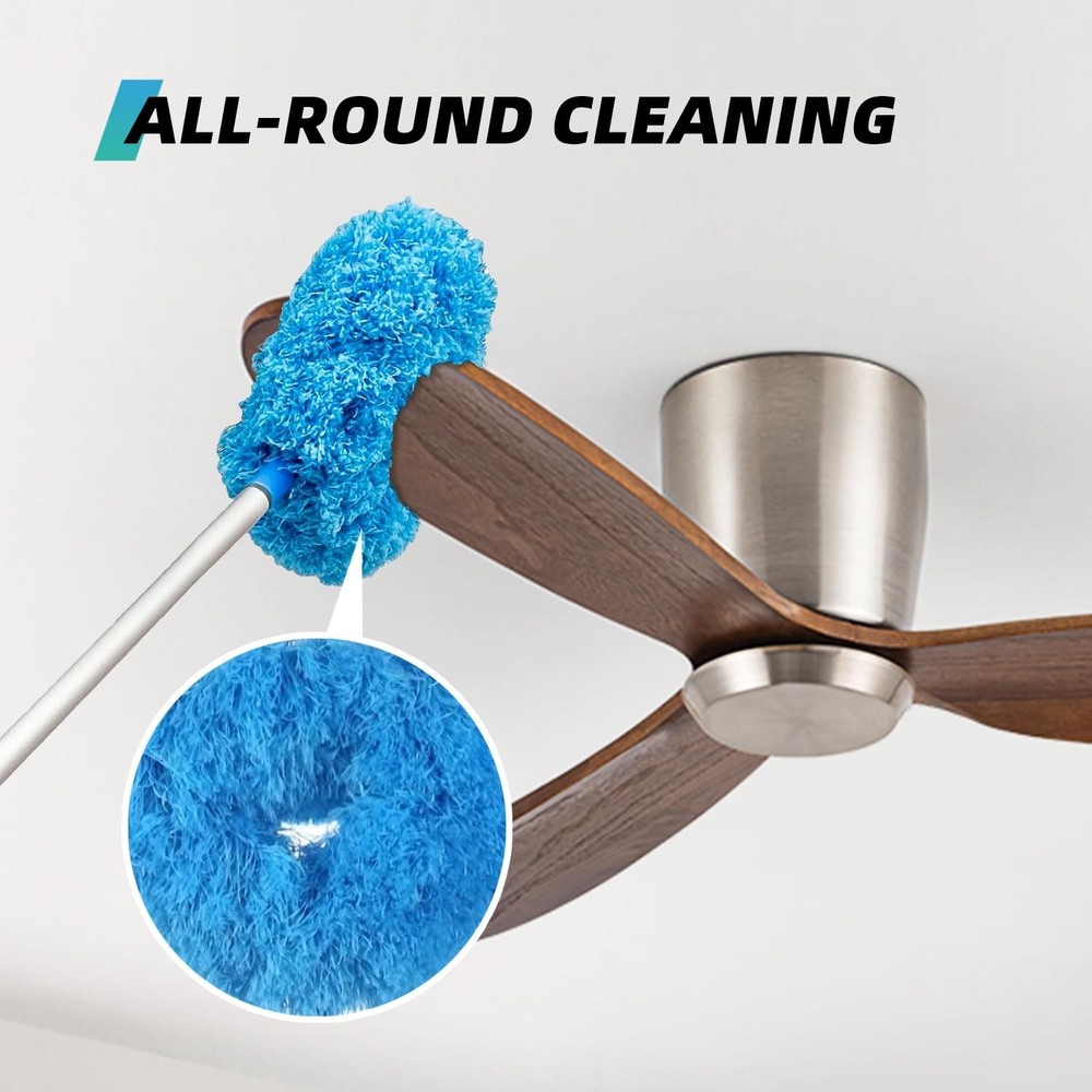 DRQ Ceiling Fan Cleaner Duster, Reusable Microfiber Duster with Extension Pol...
