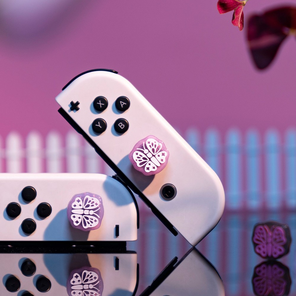 GeekShare Thumb Grips Caps for Nintendo Switch / Switch Lite / OLED Butterfly