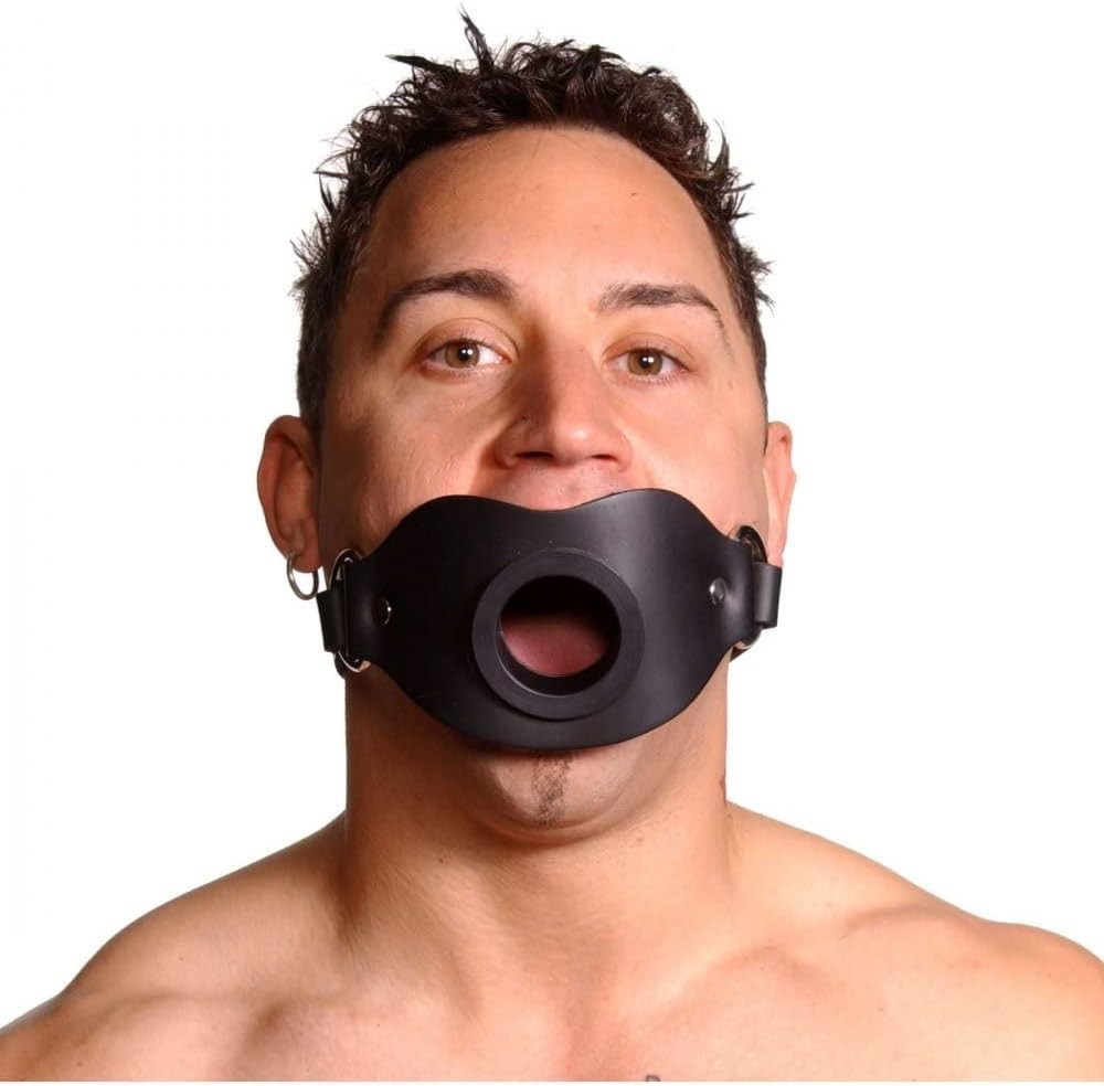 Restrictive Locking Mouth Gag - Black
