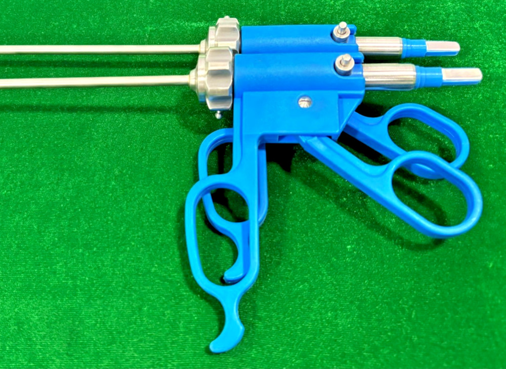 2pc Laparoscopic Bissinger Bipolar Ruby & Maryland Forceps 5mmx330mm with Cable