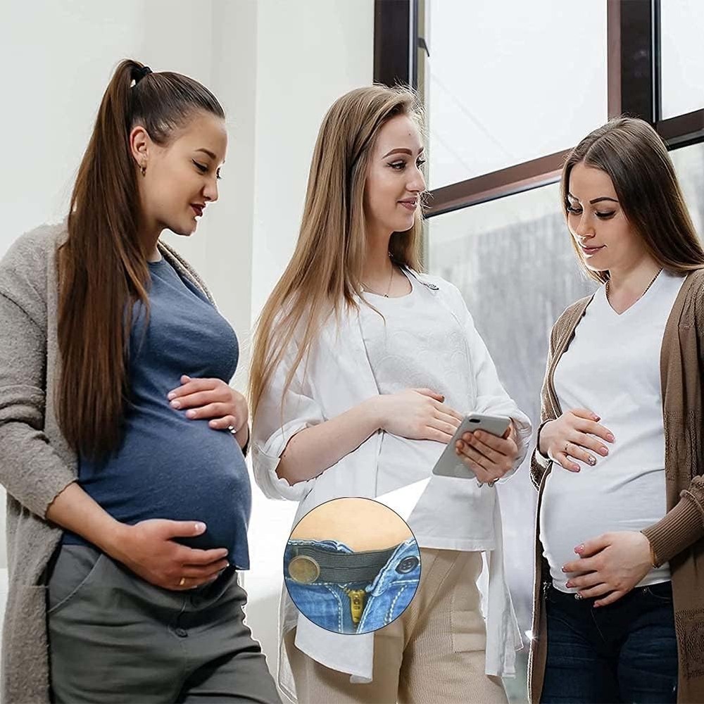 BlingKingdom 5pcs Adjustable Elastic Button Extender Waist Extenders...