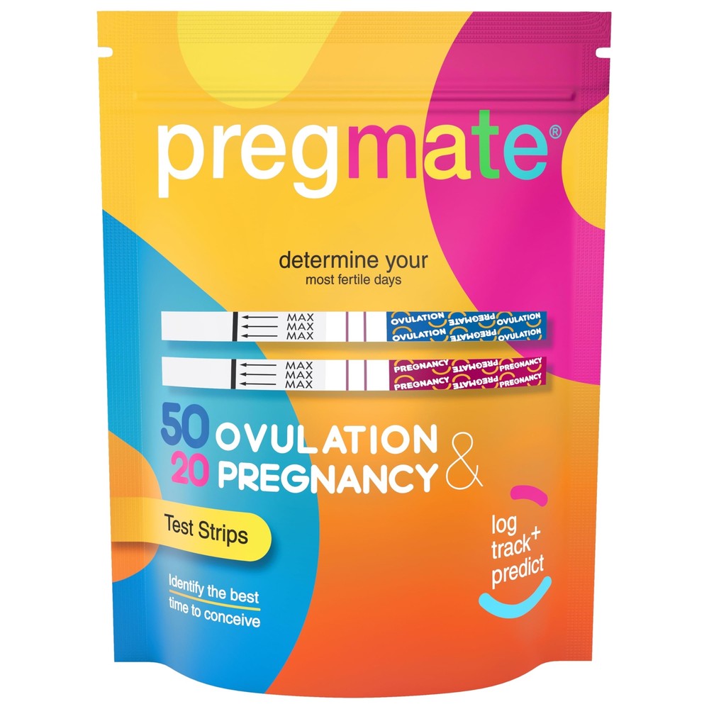 Pregmate Ovulation Kit 50 Ovulation 20 Pregnancy Test Strips Predictor Kit