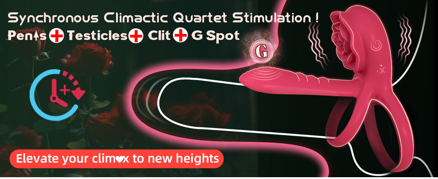 Penis Cock Ring Vibrator G-spot Dildo Massager Sex Toys For Women Men Couples