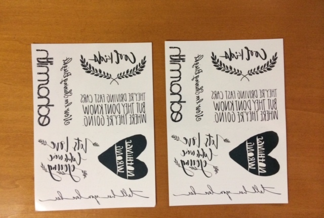 ECHOSMITH - "Talking Dreams" Promo Temp Tattoo's - 2 COUNT - New in Mint