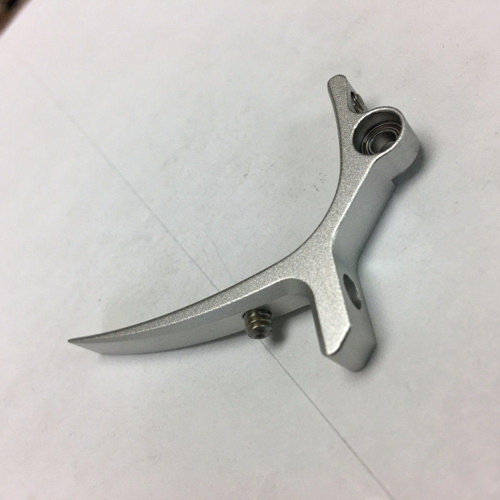 NEW - Custom Products CP Paintball SLG Rake Trigger - Dust Silver