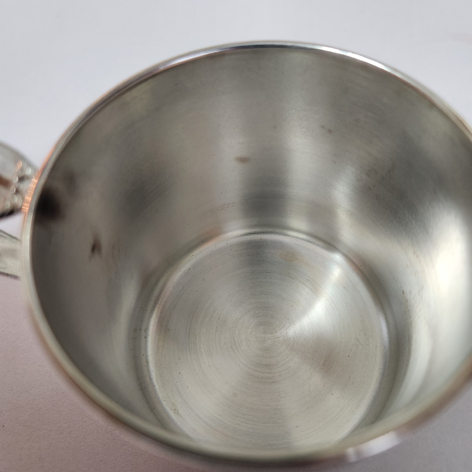 Vintage Baby Cup Silverplate International Silver Co Handcrafted USA Meriden CT