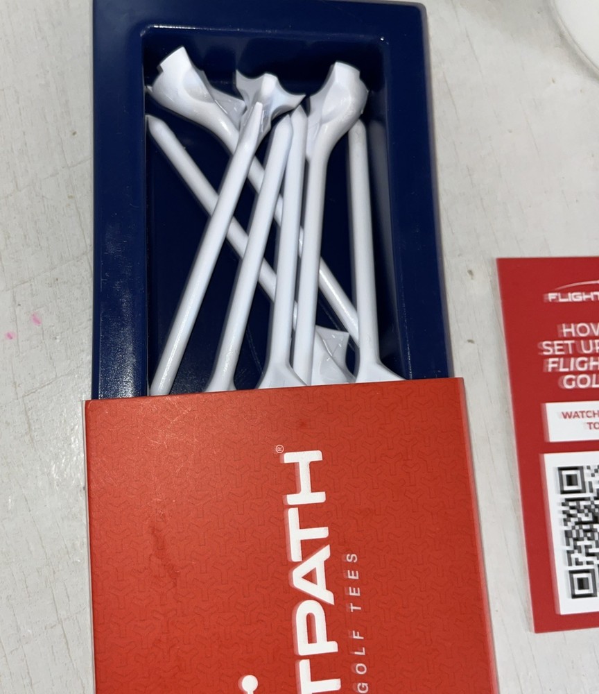 FlightPath Premium Golf Tees Durable Plastic 3.25" SEVEN.