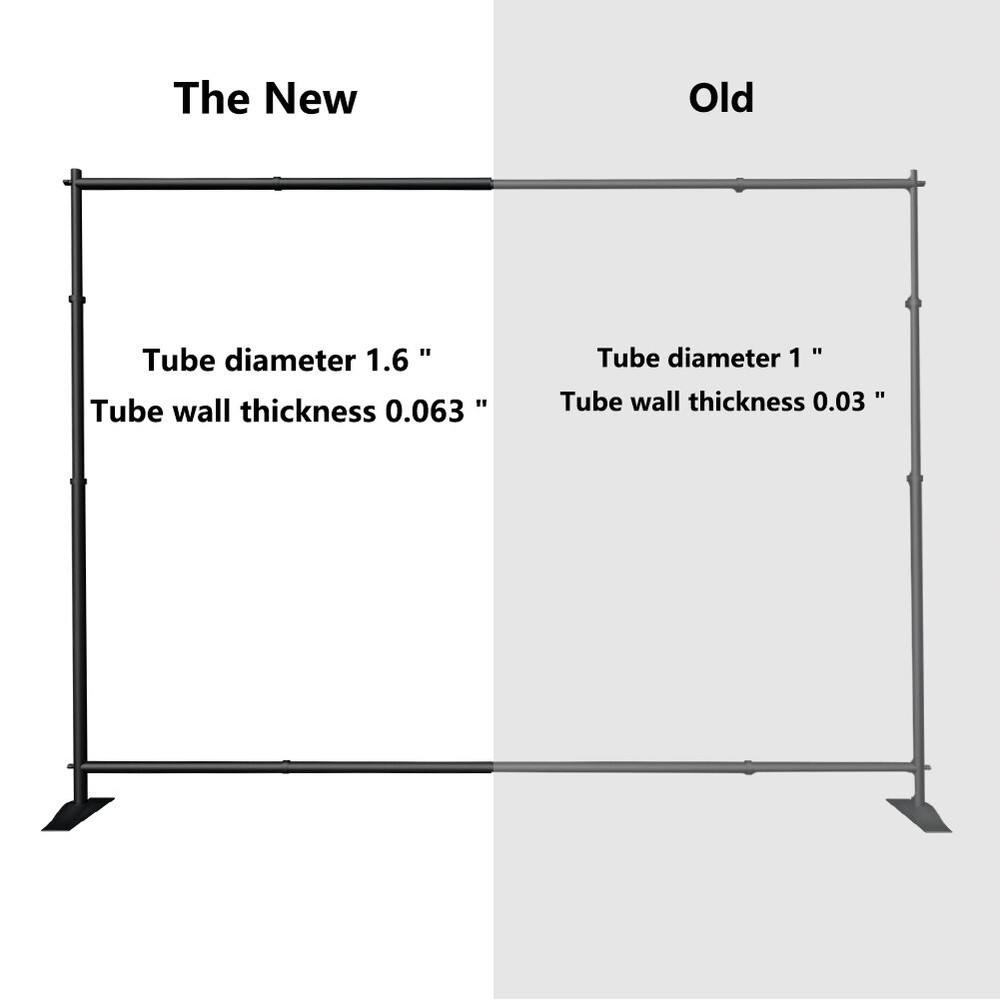 8x10ft Adjustable Step and Repeat Backdrop Stand for Trade Show