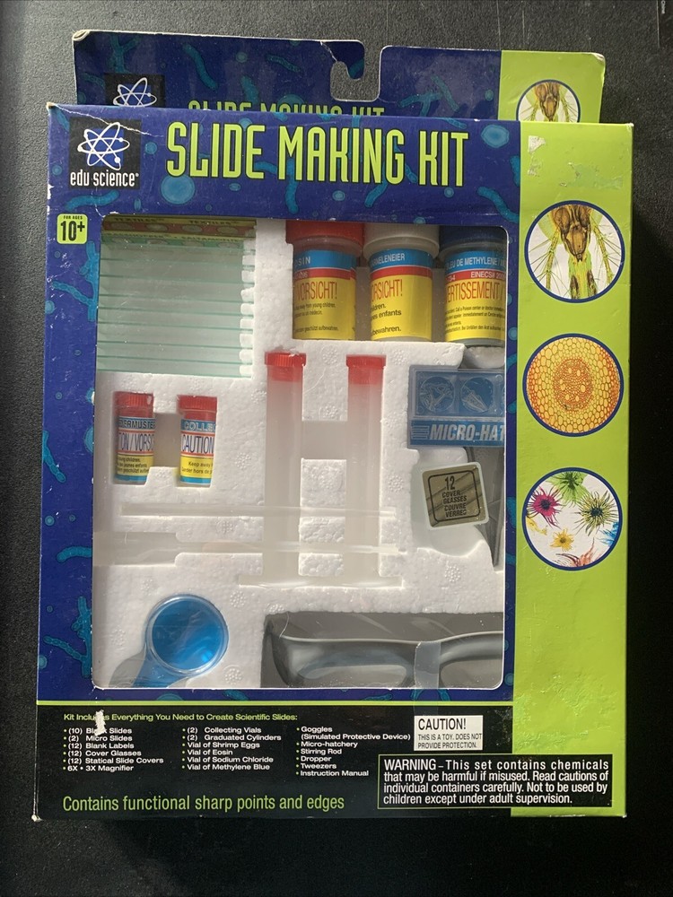 Vintage 1999 Edu Science Slide Making Kit