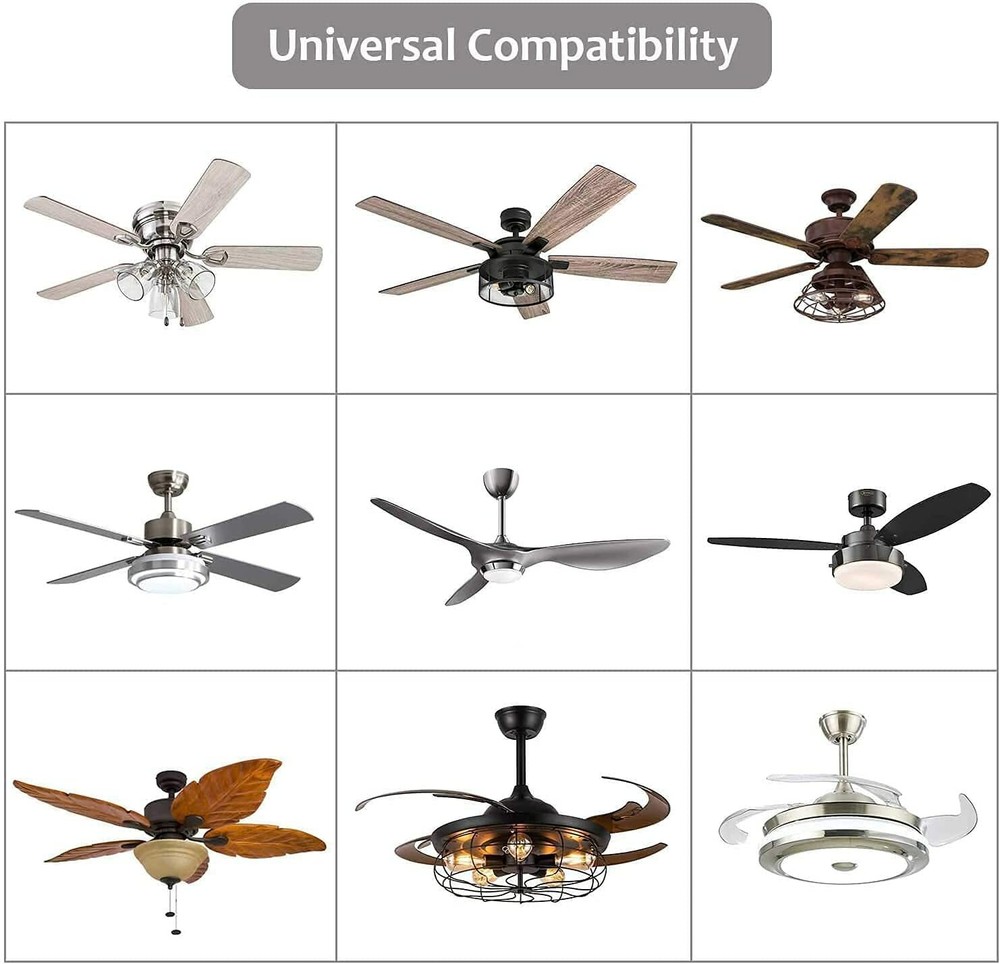USED Ceiling Fan & Light Dimmer Remote Control Kit Fan Timing Speed & Dimmer