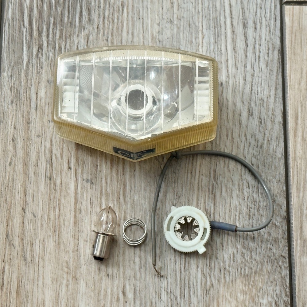 Vintage Cycle Products Plastic Bicycle Light Lens Untested Read