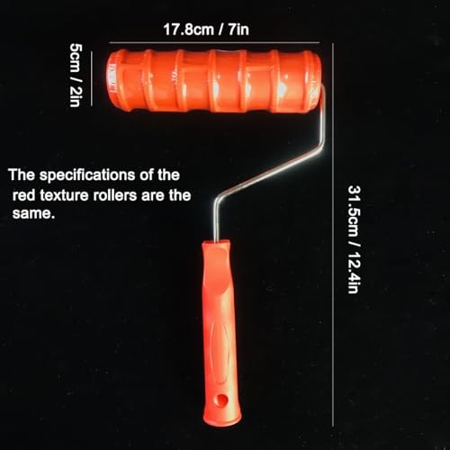 7"DIY Patterned Paint Roller | Decorative Art Texture Roller | Embossing BK323R