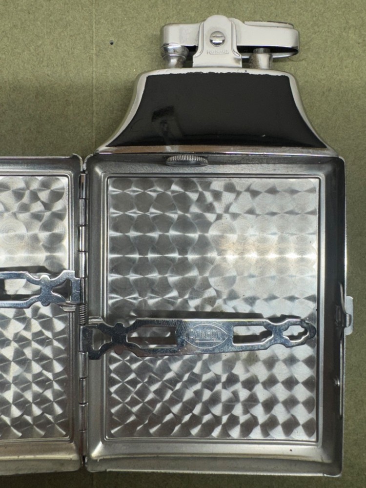Vintage Ronson Lighter and Cigarette Case