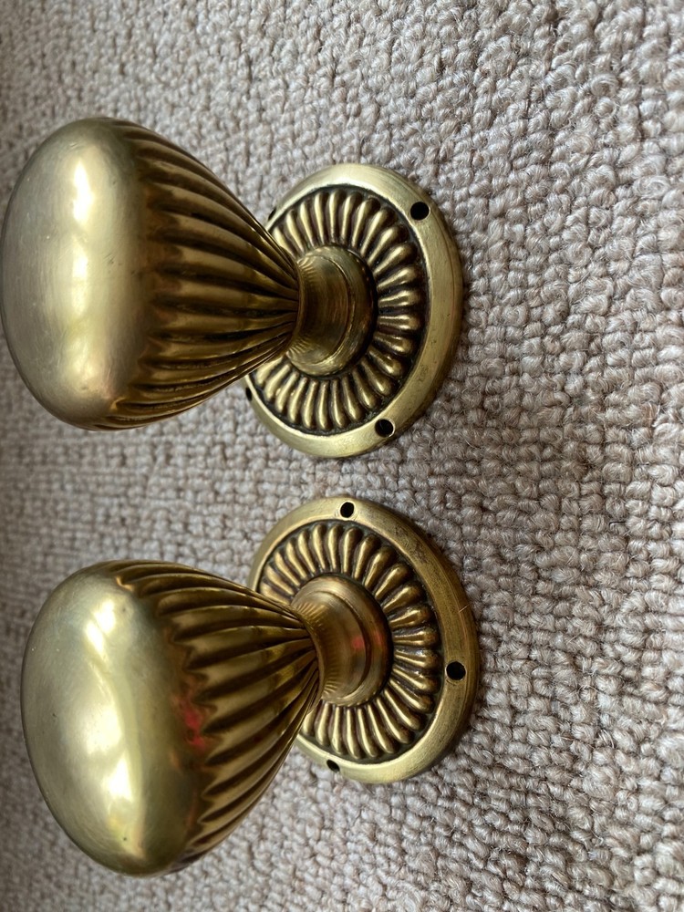 Vintage Brass Door Knobs Reclaimed Architectural Salvage