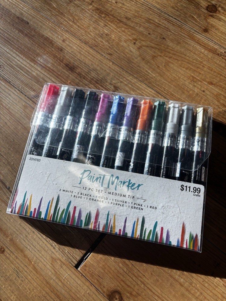Paint Marker 12 Pc Set Medium Tip Multicolor