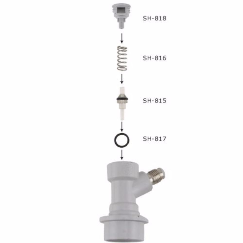 Ball Lock Keg Quick Disconnect Gas MFL fitting