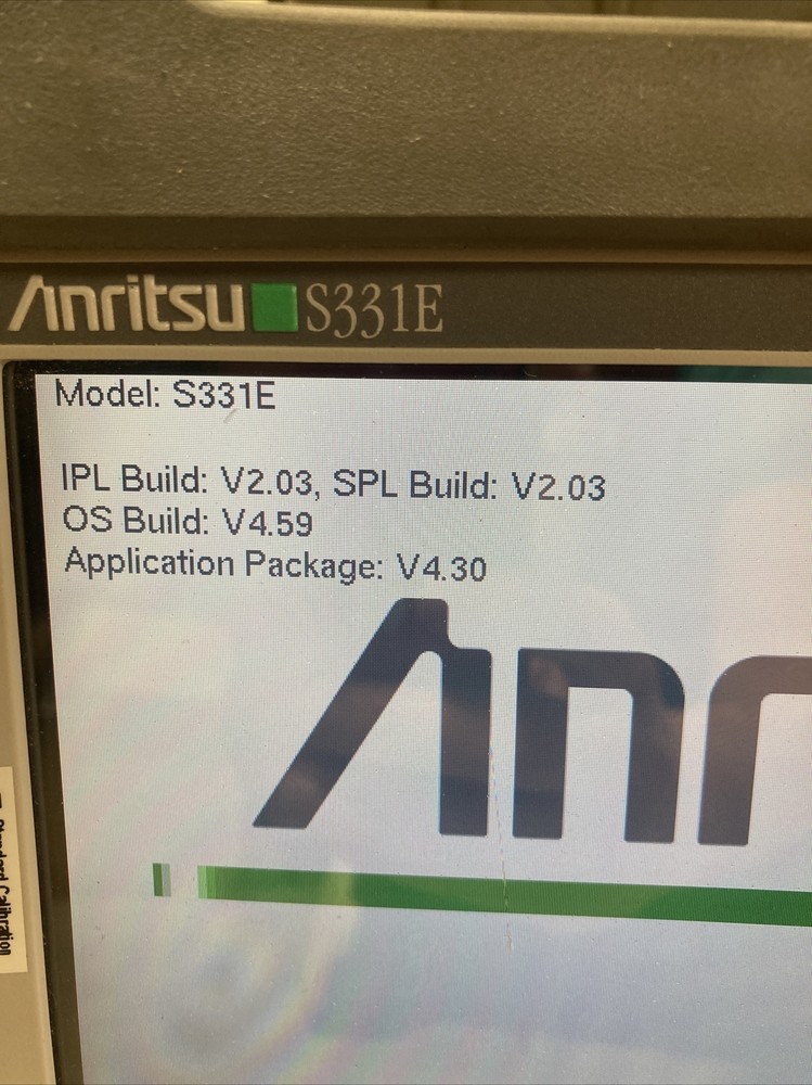 Anritsu S331E Site Master Certified By Anritsu