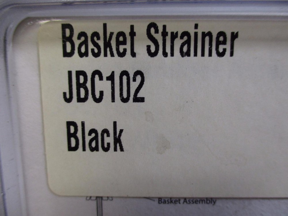 JB Black Basket Strainer Assembly JBC102