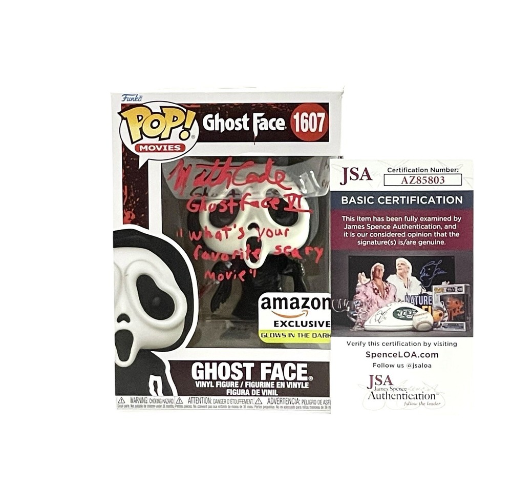 Ghostface Mathieu Coderre Signed Glow In The Dark Funko Pop Scream IV 1st ONE￼