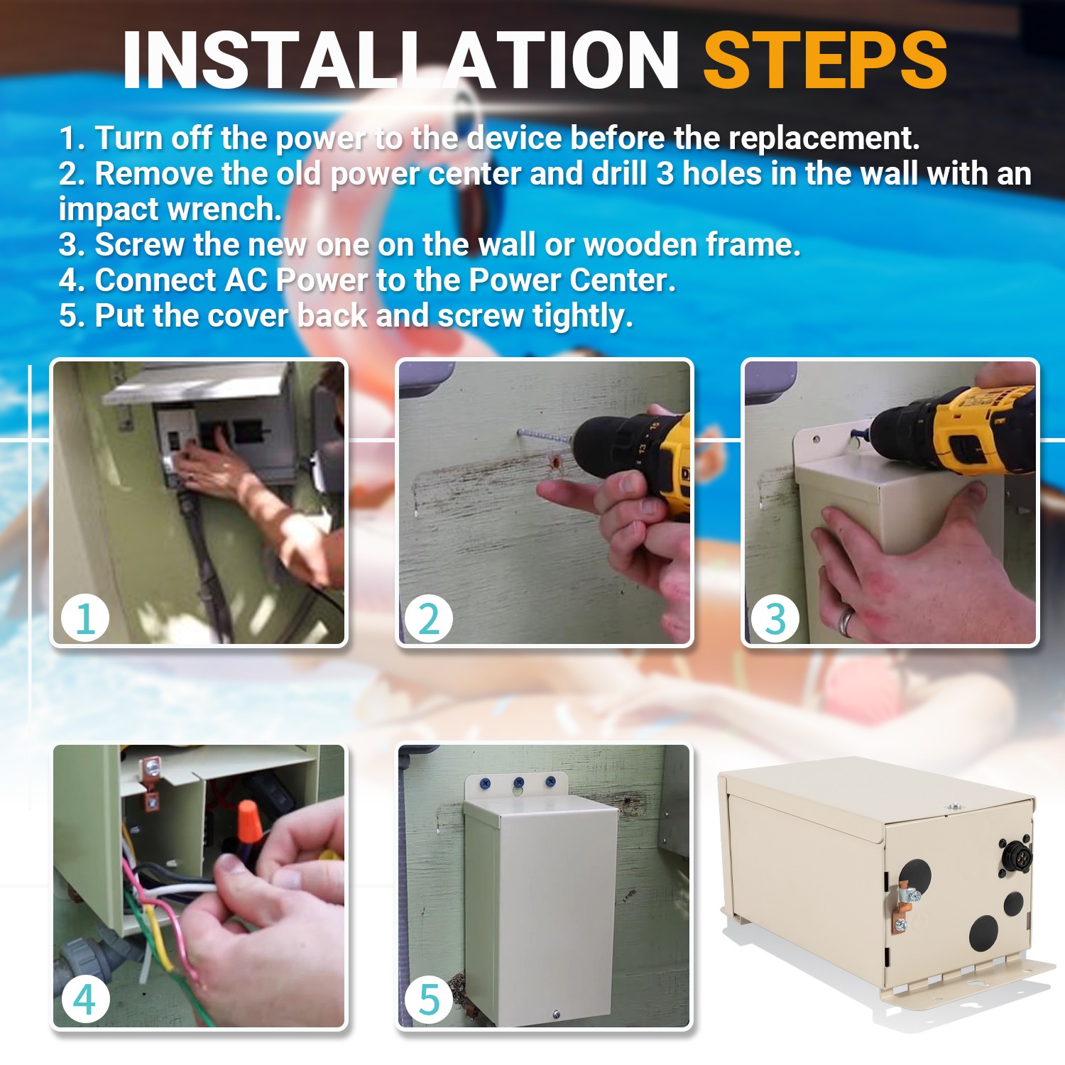 520556 IntelliChlor SCG Power Center For Pentair Salt Chlorine Generator System