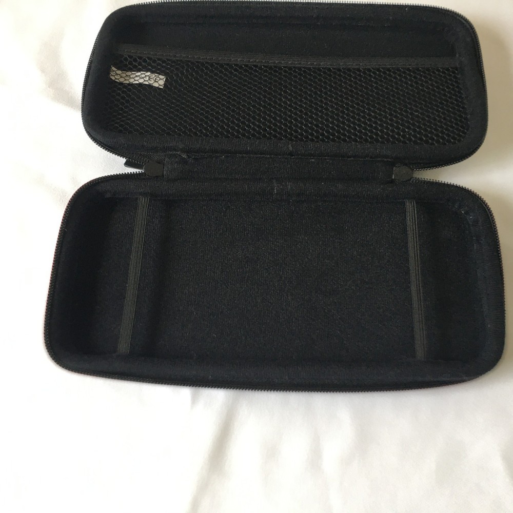 Nintendo Switch Lite Travel Case Hard Shell Black Protective Game Storage Pouch.