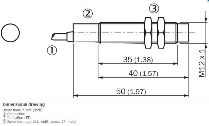 SICK IM12-04NPS-VW1 Cylindrical thread design ,PNP,New