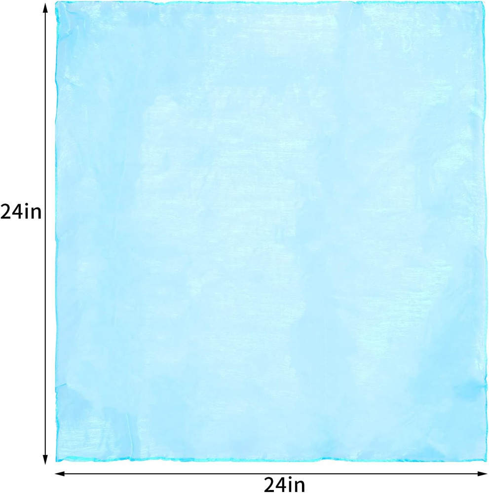 12Pcs Square Juggling Silk Dance Scarves Magic Tricks Performance Props Accessor