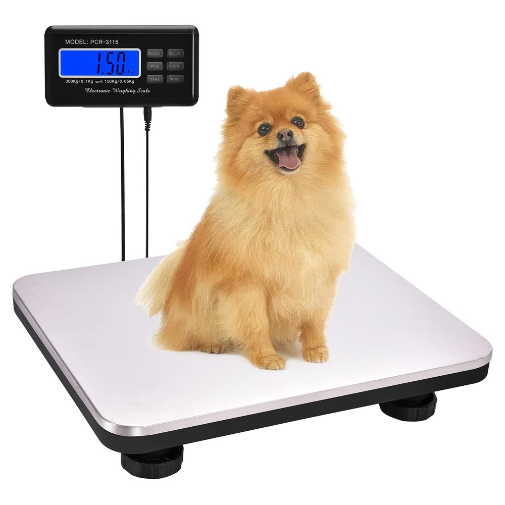 Shipping Scale 660lbs LCD Digital Postal Scale, Stainless Heavy Duty Postage ...