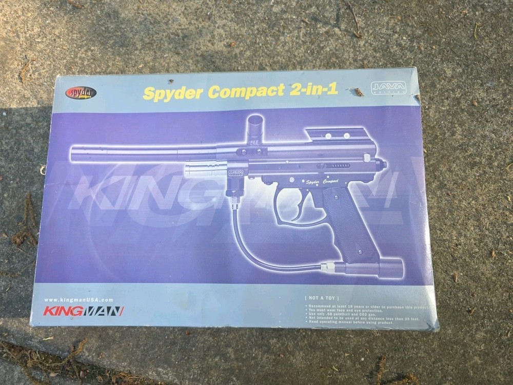 Red Java Edition Spyder Compact 2-In-1 Paintball Gun & Barrel