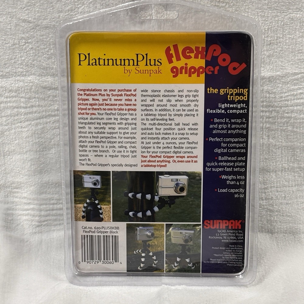 Sunpak PlatinumPlus FlexPod Pro Gripper Tripod Flexible Camera Mount