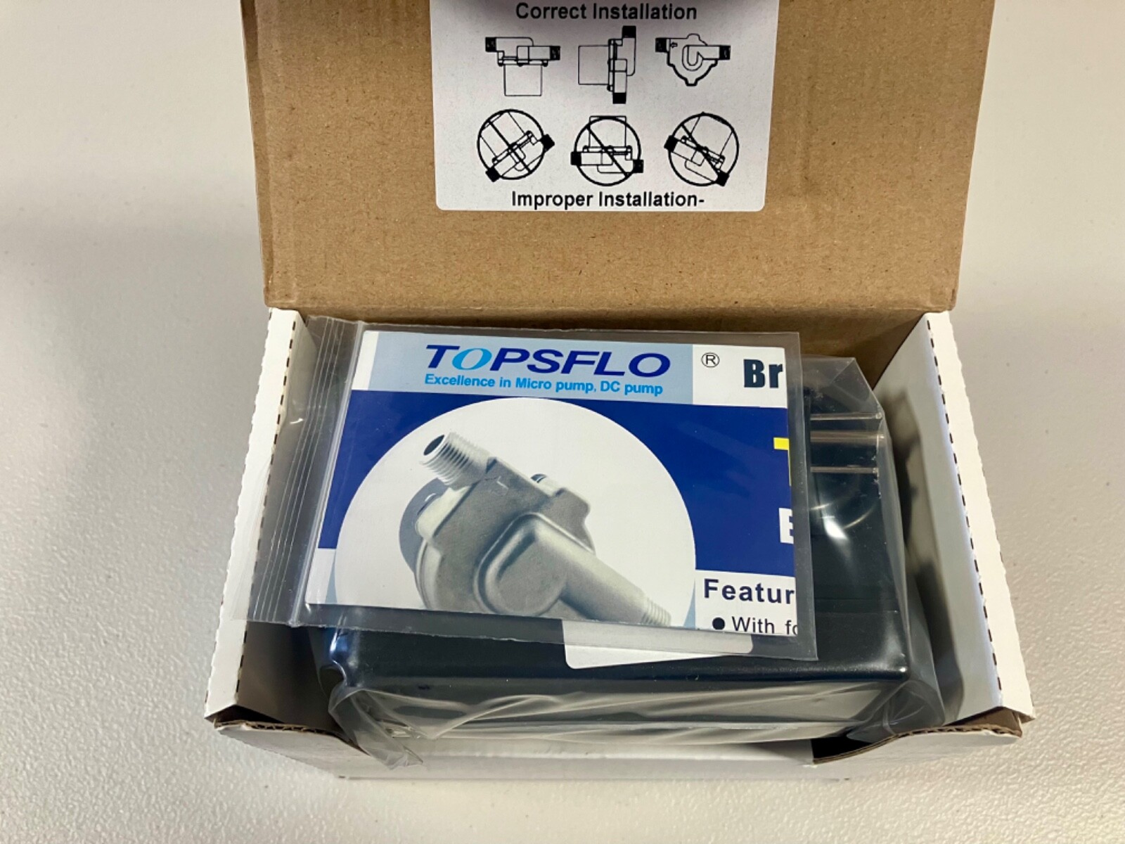 Topsflo 24V DC Circulator Pump Beer Brewing Hot Water TD5-A24-2505-P/US