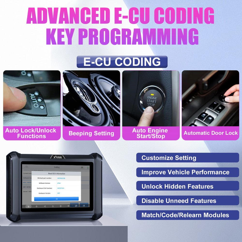 XTOOL D7S NEWEST CANFD/DOIP Bidirectional Scanner Key Programmer All System Scan