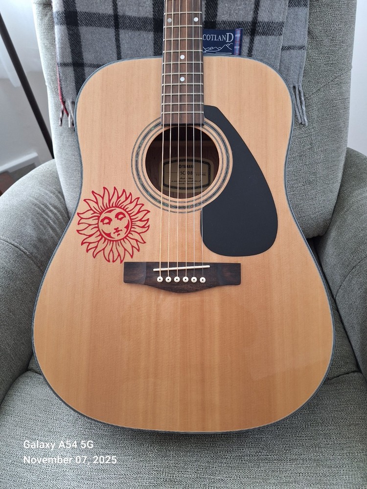 Yamaha Dreadnaught SCF08 Great Shape New Martin Strings