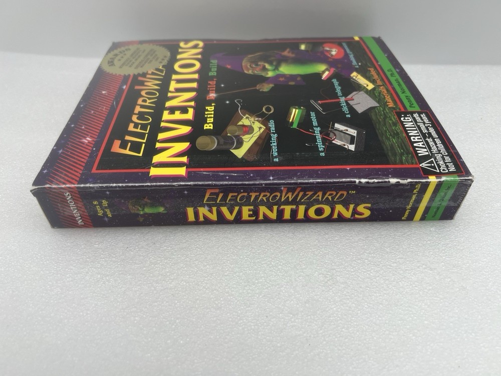 ElectroWizard Inventions Projects In Electricity Educational Vintage Damaged Box