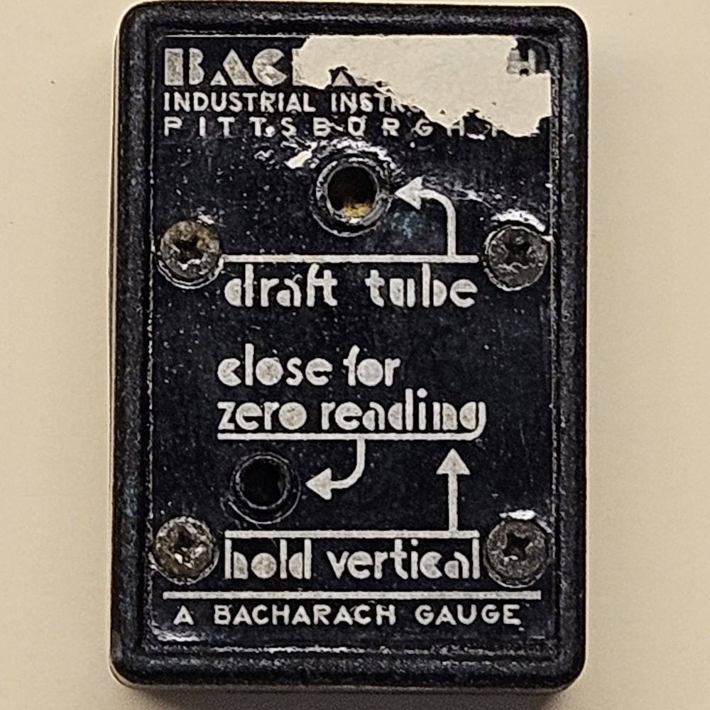Vintage Draft - Rite Gage Bacharach DRAFTRITE Indicator