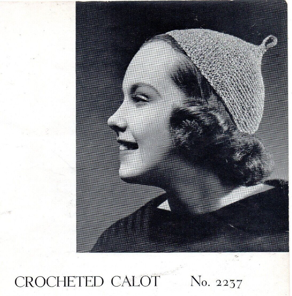 LADIES CALOT HAT CROCHET PATTERN