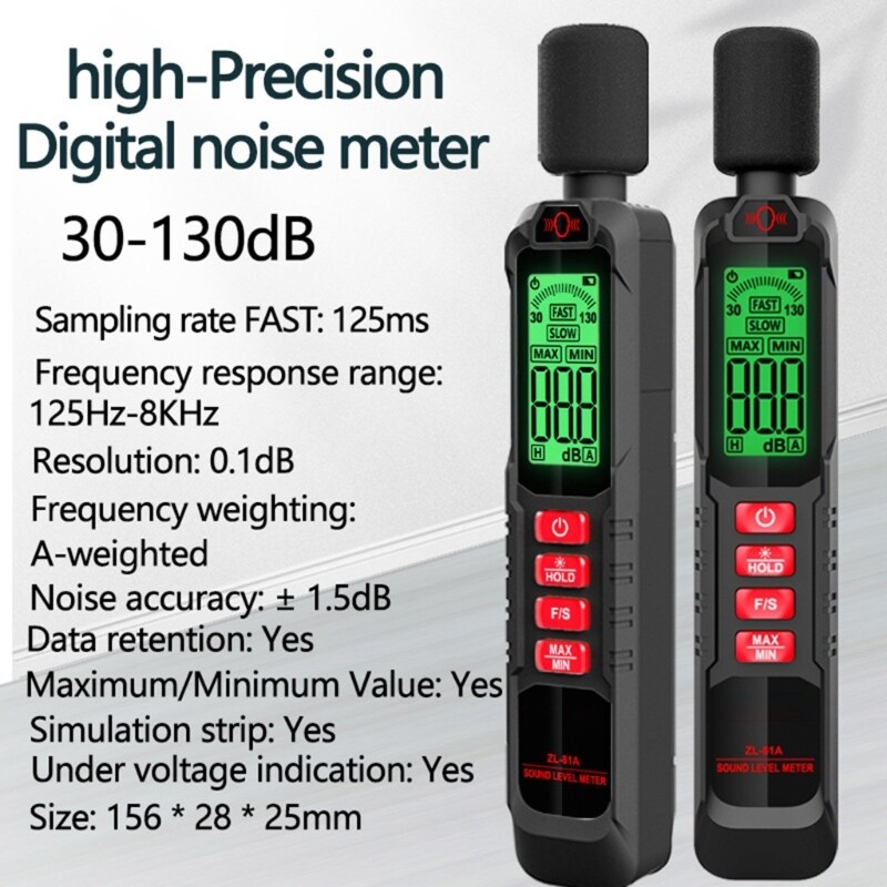 User Friendly Decibel Monitors Meter for Assessing Home and Work Environment