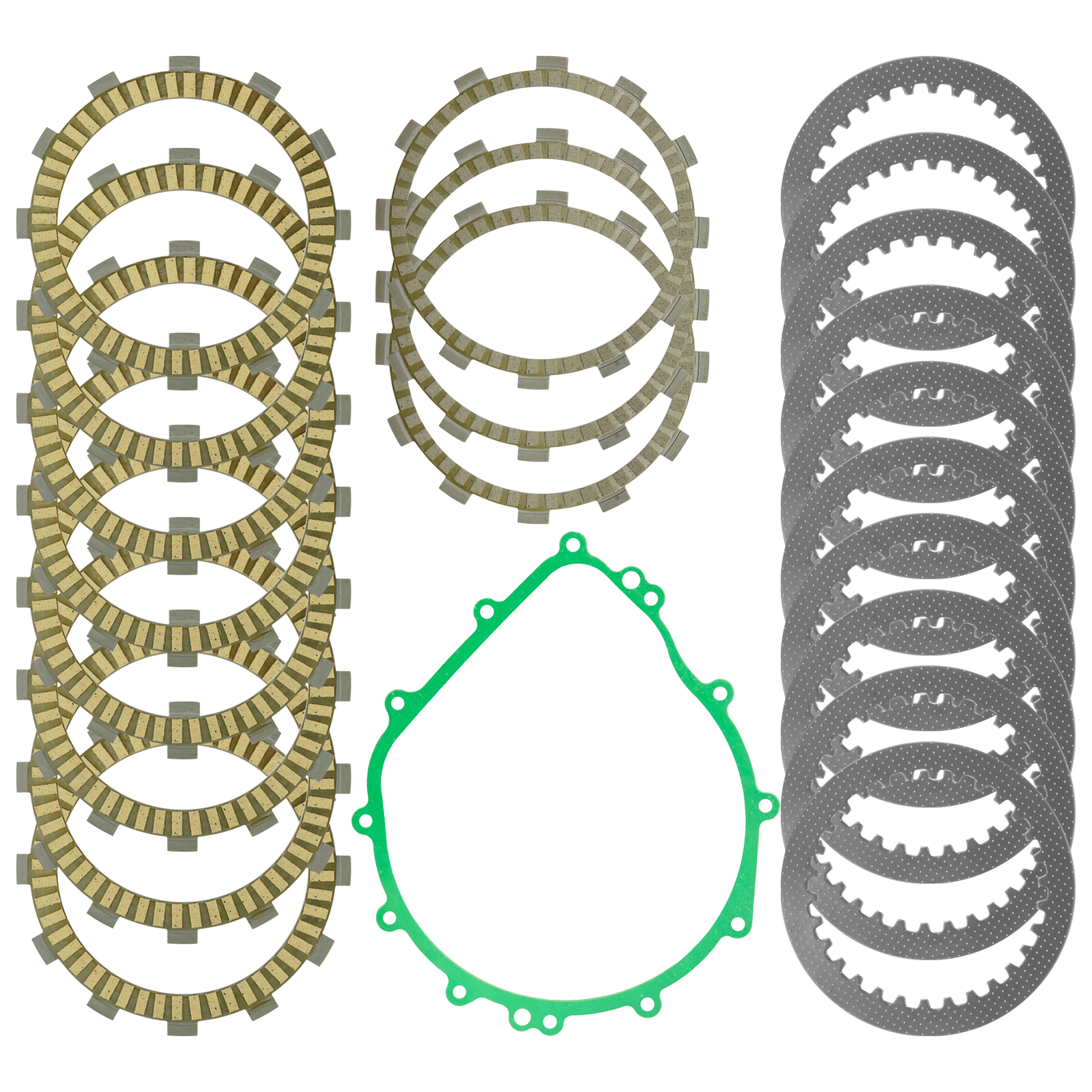 Clutch Friction Steel Plates Kit for Yamaha YXZ1000 YXZ1000R EPS YXZ10YM 2016-23