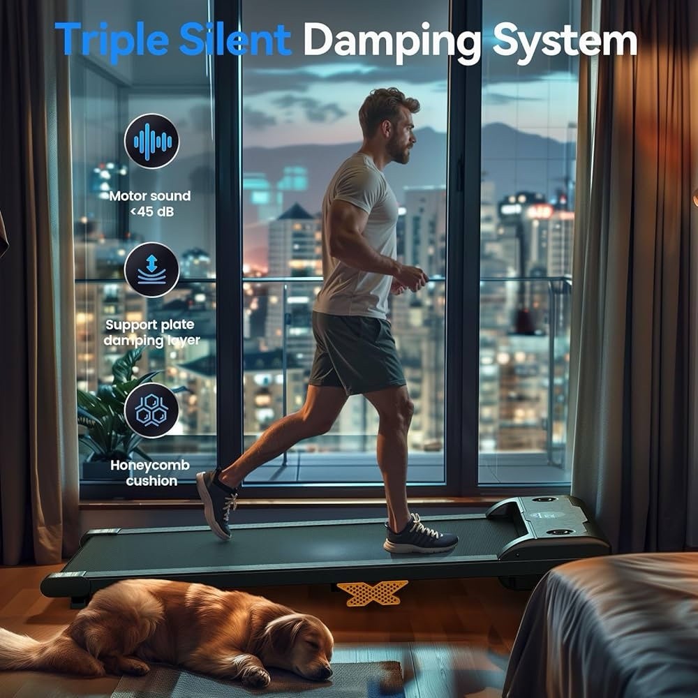 3-in-1 Walking Pad Treadmill with Incline 2.5HP Under Desk Portable Treadmill