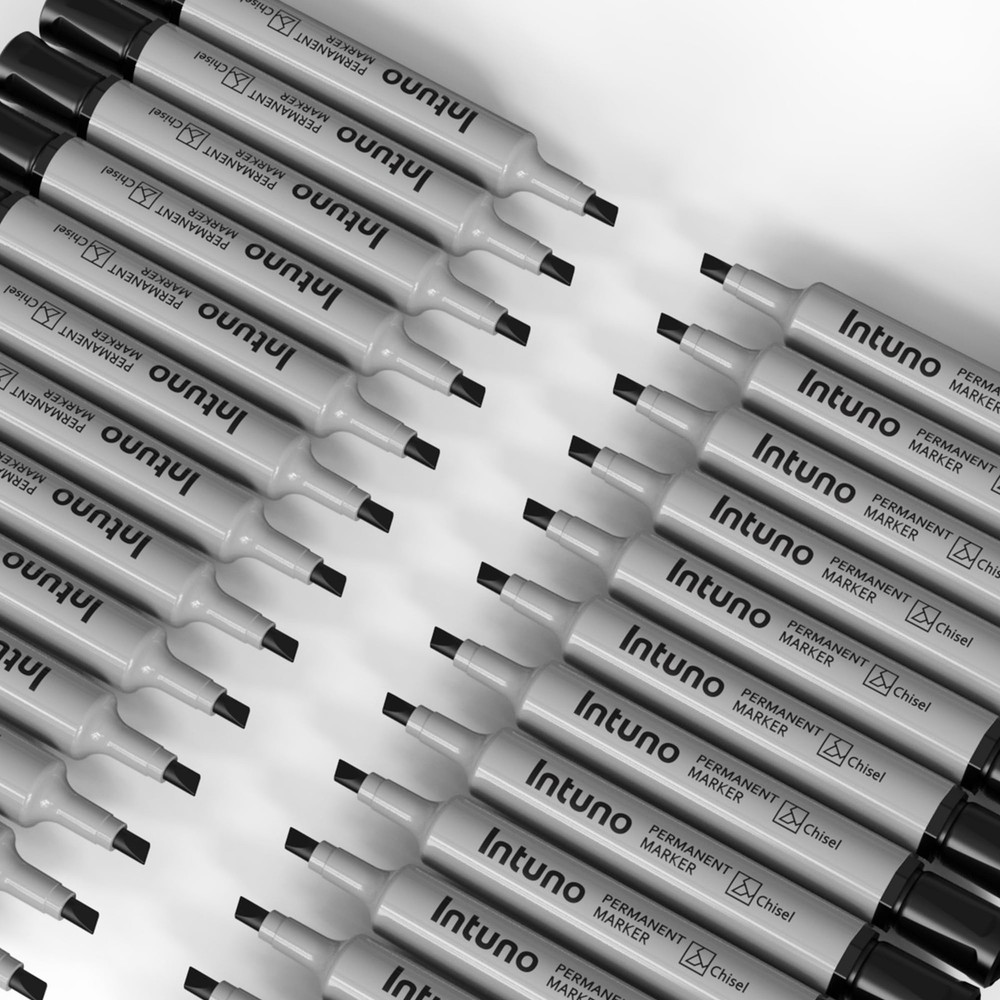 Permanent Markers, 96 Count Black, Chisel tip, OilBased Permanent Markers, Wa...