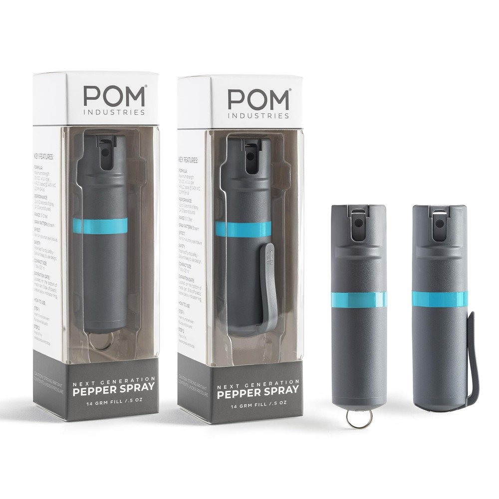 Pepper Spray Combo Pack Clip & Keychain - Maximum Strength OC Spray Self Defe...
