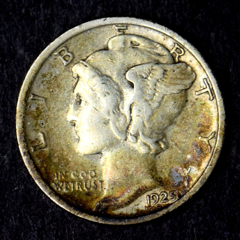 1925-D Mercury Silver Dime 10C - COINGIANTS -