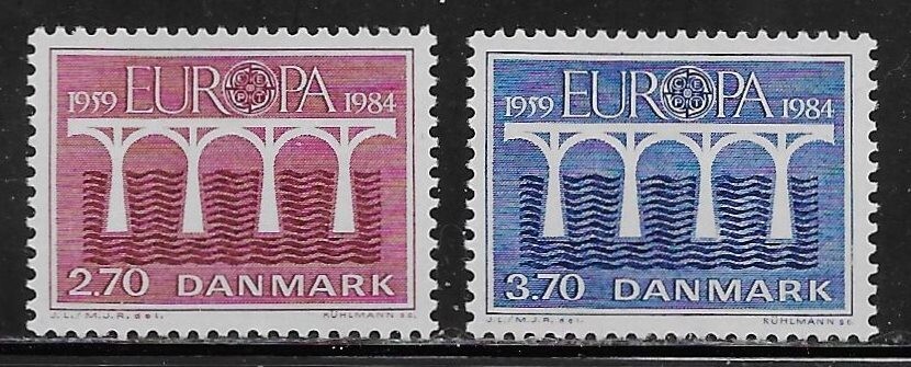Denmark Scott #'s 755 - 756 MNH