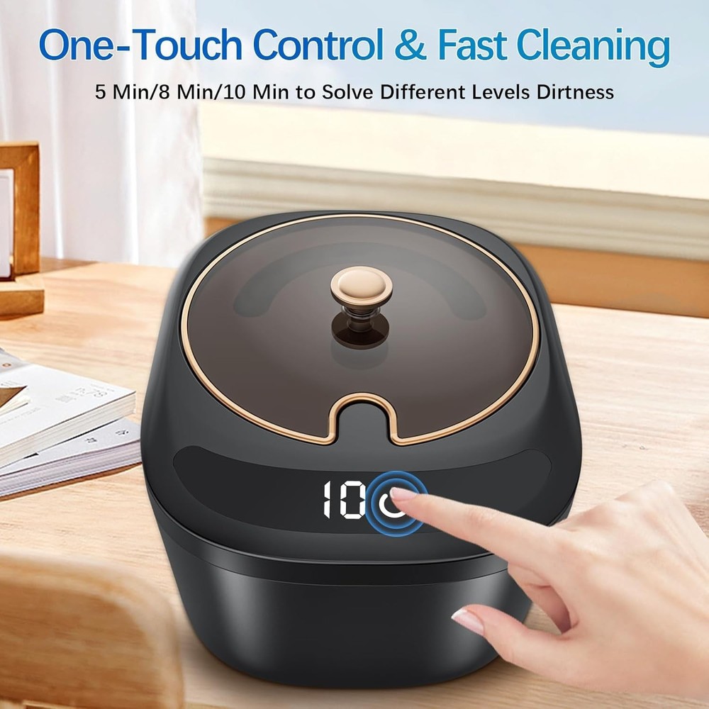 Ultrasonic Retainer Cleaner Machine - 45kHz LED Light