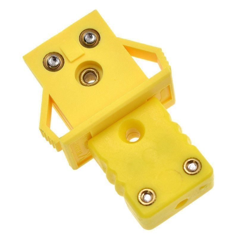 1 Set K-Type Thermocouple Miniature Socket & Panel Mount Alloy/Plug Connector