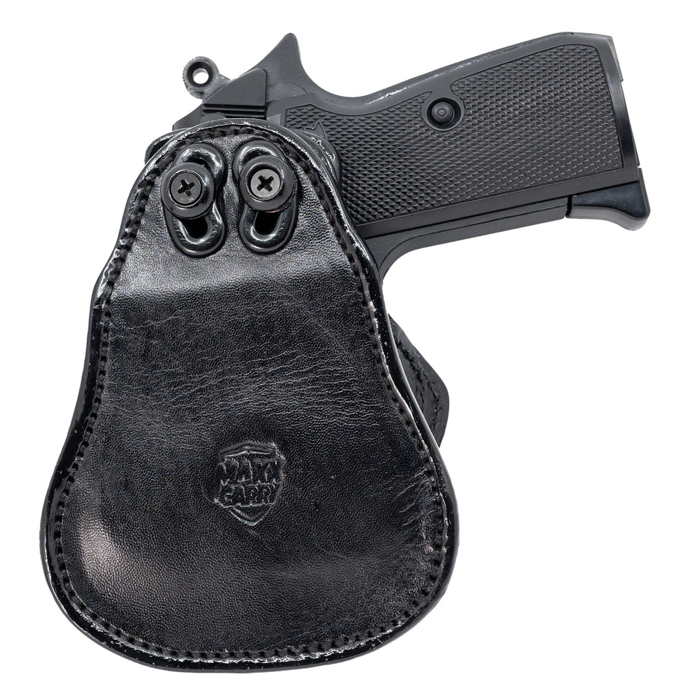 PADDLE HOLSTER FOR RUGER LCP. OWB LEATHER PADDLE WITH ADJUSTABLE CANT.