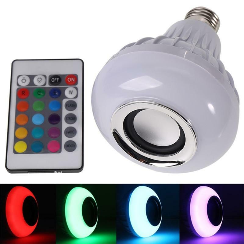 Smart LED Light Bulb with Bluetooth Speaker and with Color Changing Feature
