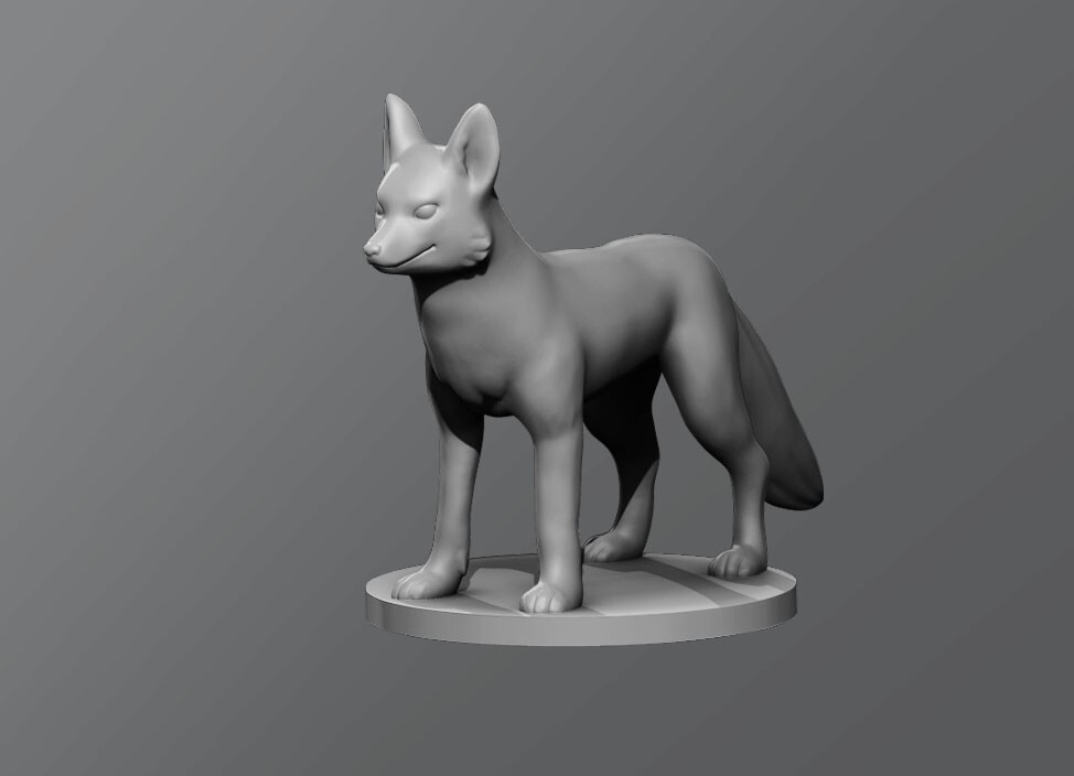Fox Creature Monster Manual 28mm Scale DND D&D Miniature SB